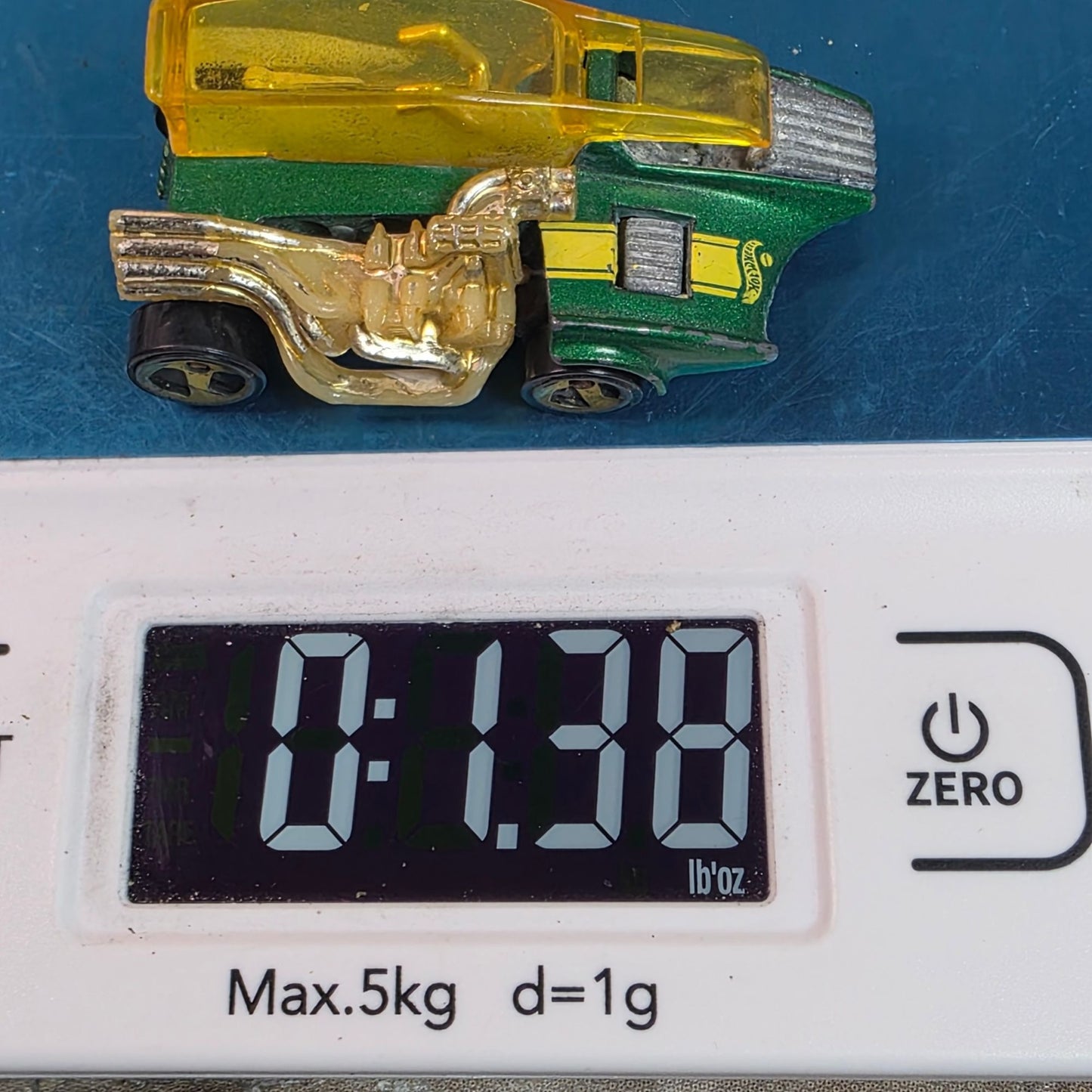 VHTF Hot Wheels Popcycle 2000 First Editions Metallic Green Gold Engine READ