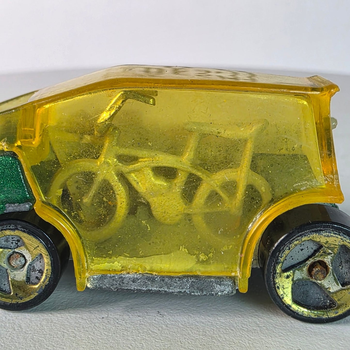 VHTF Hot Wheels Popcycle 2000 First Editions Metallic Green Gold Engine READ