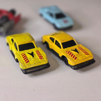 Vintage HO Scale 1/87 Diecast Cars Lot of 5 Tootsietoy Style Played China