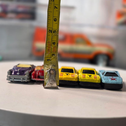 Vintage HO Scale 1/87 Diecast Cars Lot of 5 Tootsietoy Style Played China