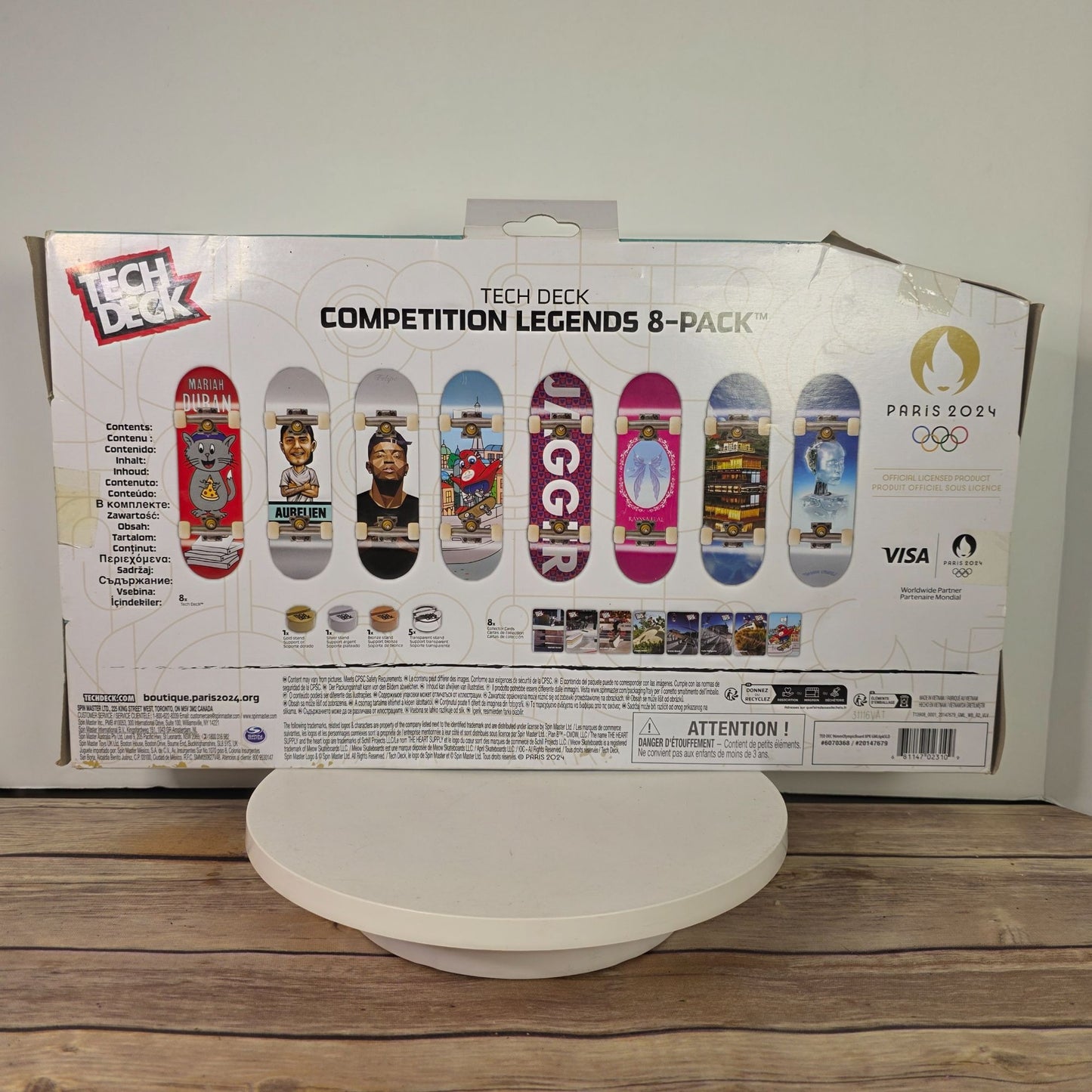 Tech Deck Olympic Games Paris 2024 Competition Legends 8-Pack
