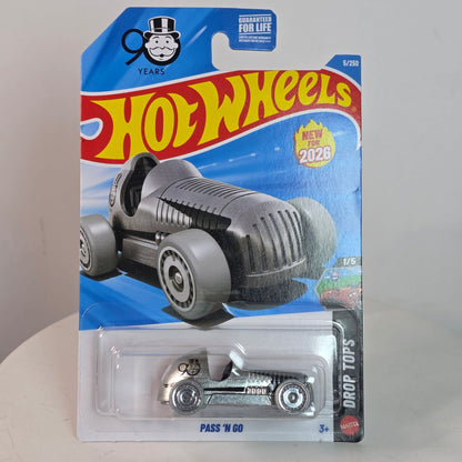 Hot Wheels 2026 Drop Tops Pass N Go 90th Anniversary Die-Cast Car