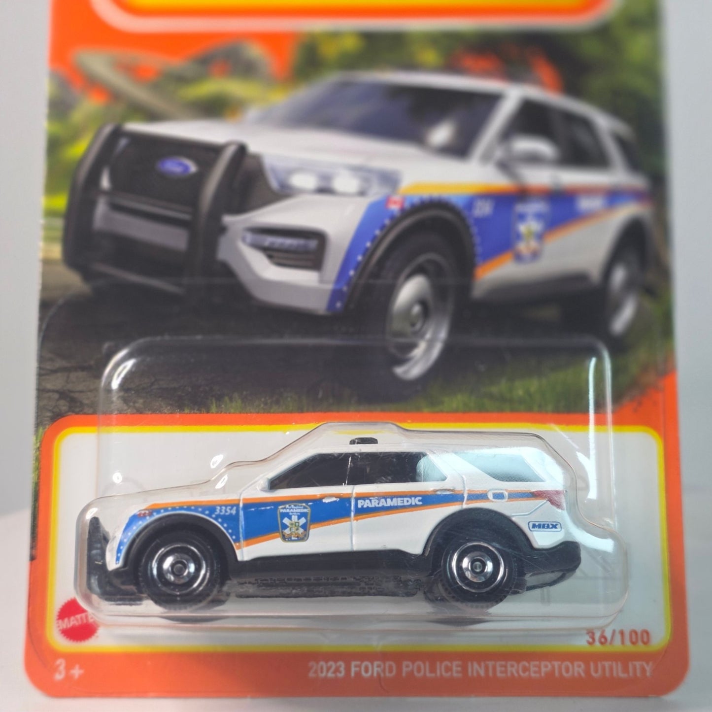2023 Matchbox Ford Police Interceptor Utility #36/100 Paramedic MOC