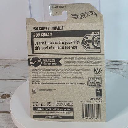 Hot Wheels 58 Chevy Impala Die-Cast Car Rod Squad Series Collector 111/250