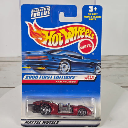 Hot Wheels 2000 First Editions Arachnorod® #34 Of 36 Cars Die-Cast 3+