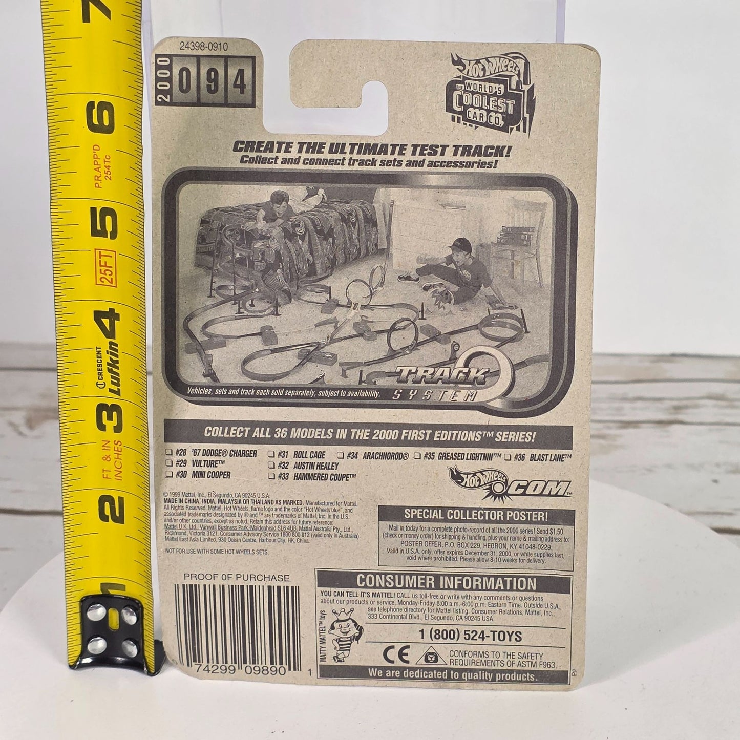 Hot Wheels 2000 First Editions Arachnorod® #34 Of 36 Cars Die-Cast 3+