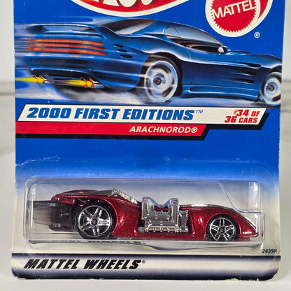 Hot Wheels 2000 First Editions Arachnorod® #34 Of 36 Cars Die-Cast 3+