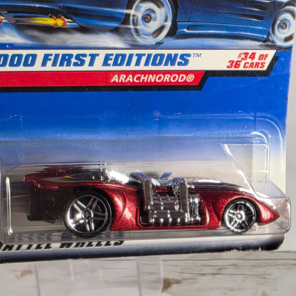 Hot Wheels 2000 First Editions Arachnorod® #34 Of 36 Cars Die-Cast 3+