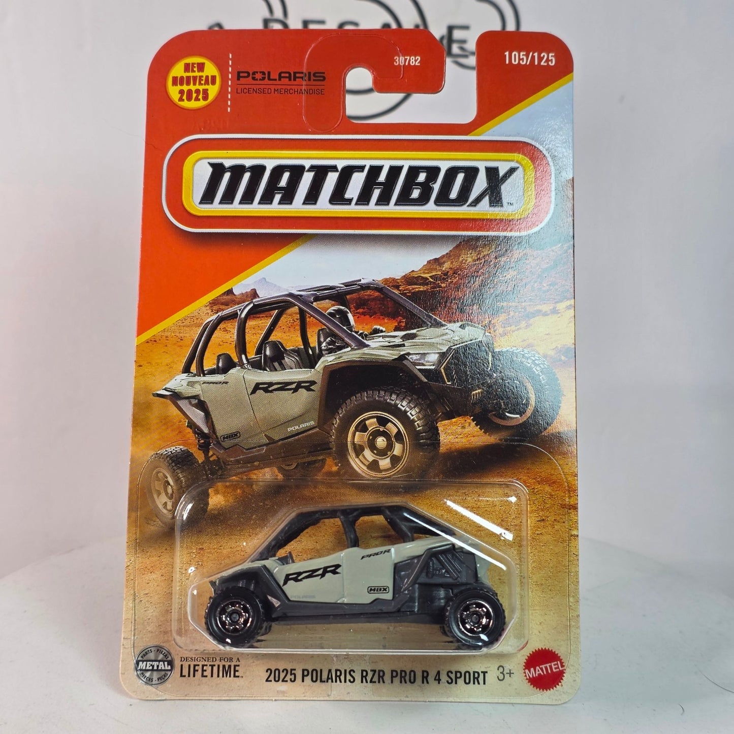 NEW Matchbox 2025 #105 Polaris RZR Pro R 4 Sport Diecast Car MOC 1:64 Truck