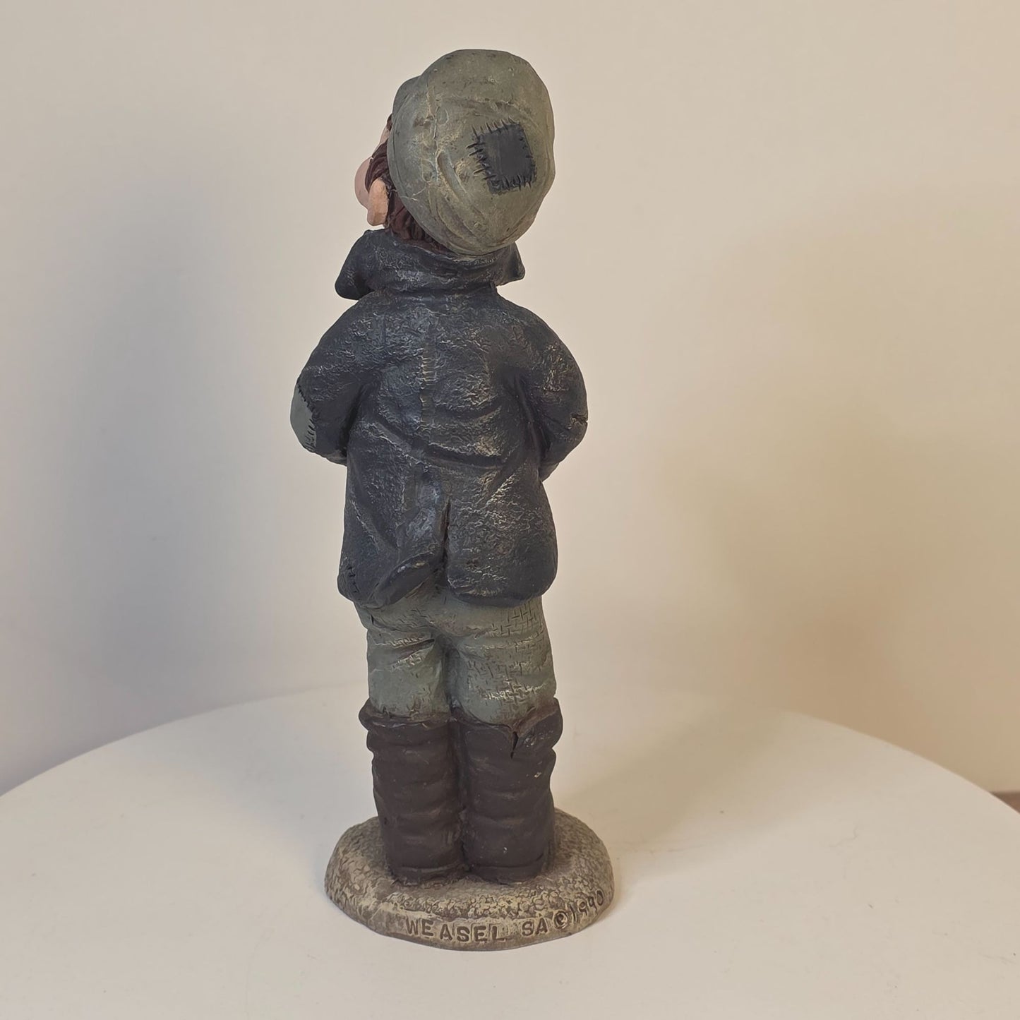 Sarahs Attic Resin Figurine Vintage Boy Caroler Weasel #244/1992 Limited Edition USA