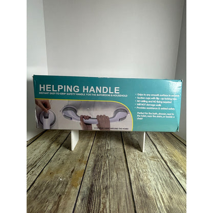 Helping Handle Suction Cups Safety Bar 2 Pack For Bathroom & Household Easy-To-Install Non-Porous Surfaces Safe Grips