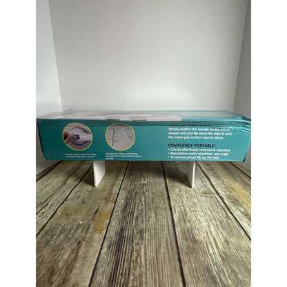 Helping Handle Suction Cups Safety Bar 2 Pack For Bathroom & Household Easy-To-Install Non-Porous Surfaces Safe Grips