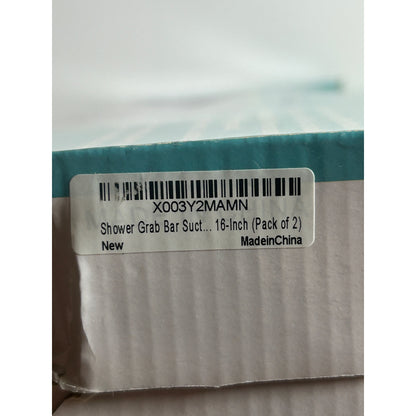 Helping Handle Suction Cups Safety Bar 2 Pack For Bathroom & Household Easy-To-Install Non-Porous Surfaces Safe Grips