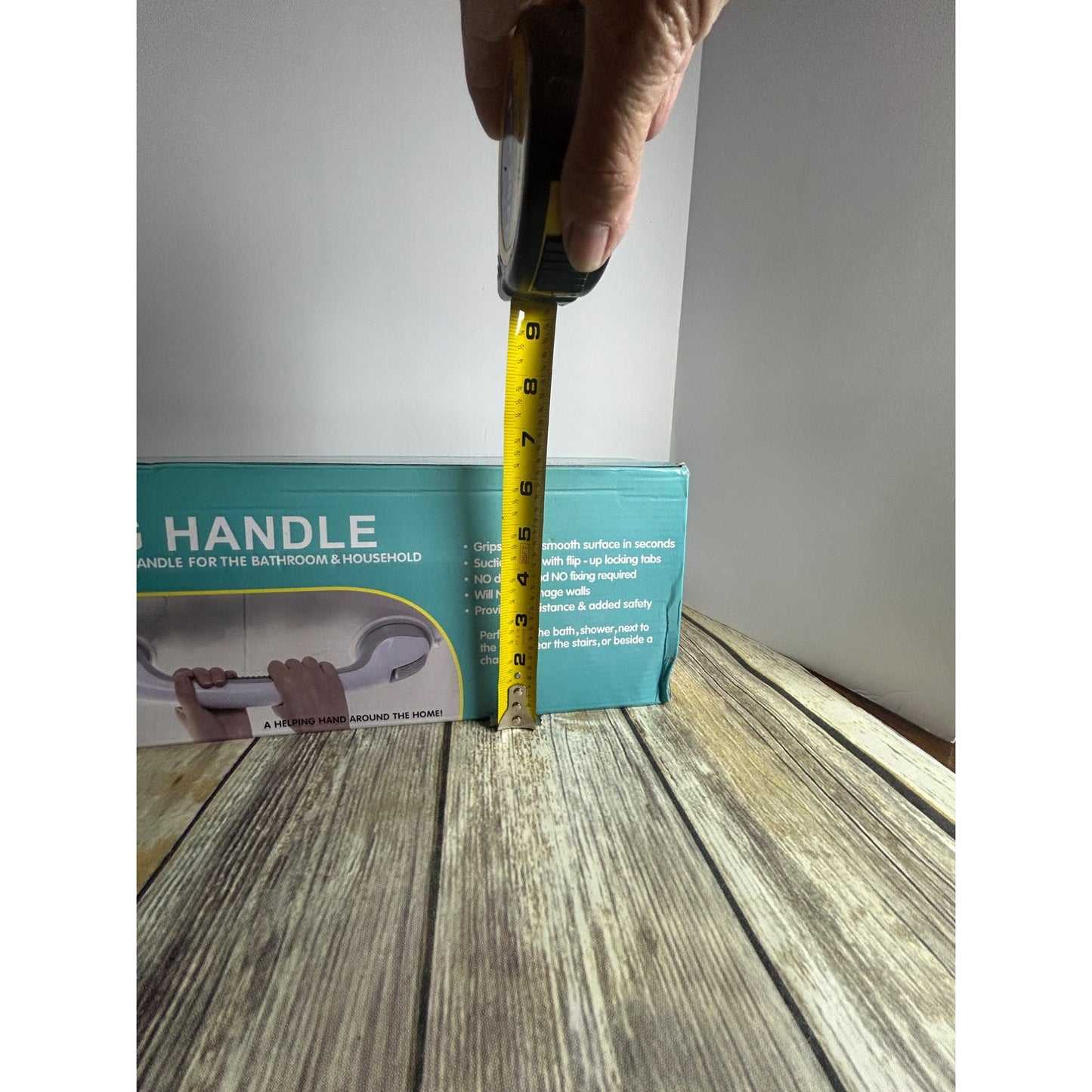 Helping Handle Suction Cups Safety Bar 2 Pack For Bathroom & Household Easy-To-Install Non-Porous Surfaces Safe Grips