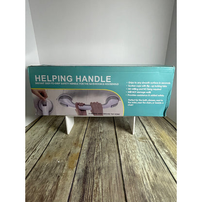 Helping Handle Suction Cups Safety Bar 2 Pack For Bathroom & Household Easy-To-Install Non-Porous Surfaces Safe Grips