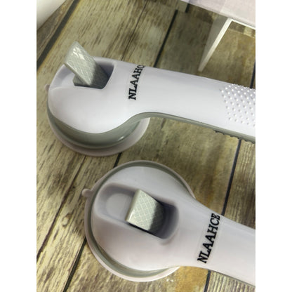 Helping Handle Suction Cups Safety Bar 2 Pack For Bathroom & Household Easy-To-Install Non-Porous Surfaces Safe Grips