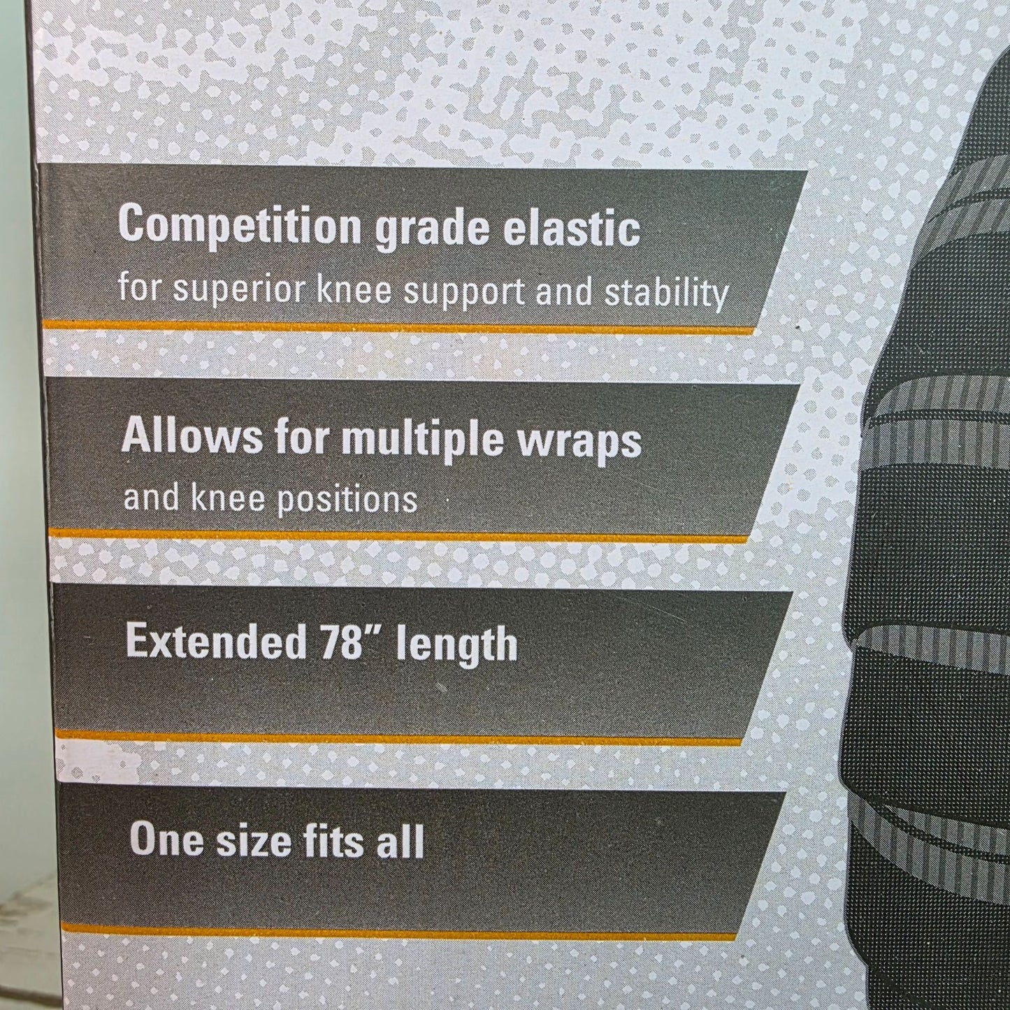 Harbinger Red Line Knee Wraps Camouflage Heavy Lifting Support 78" Elastic One Size Fits All