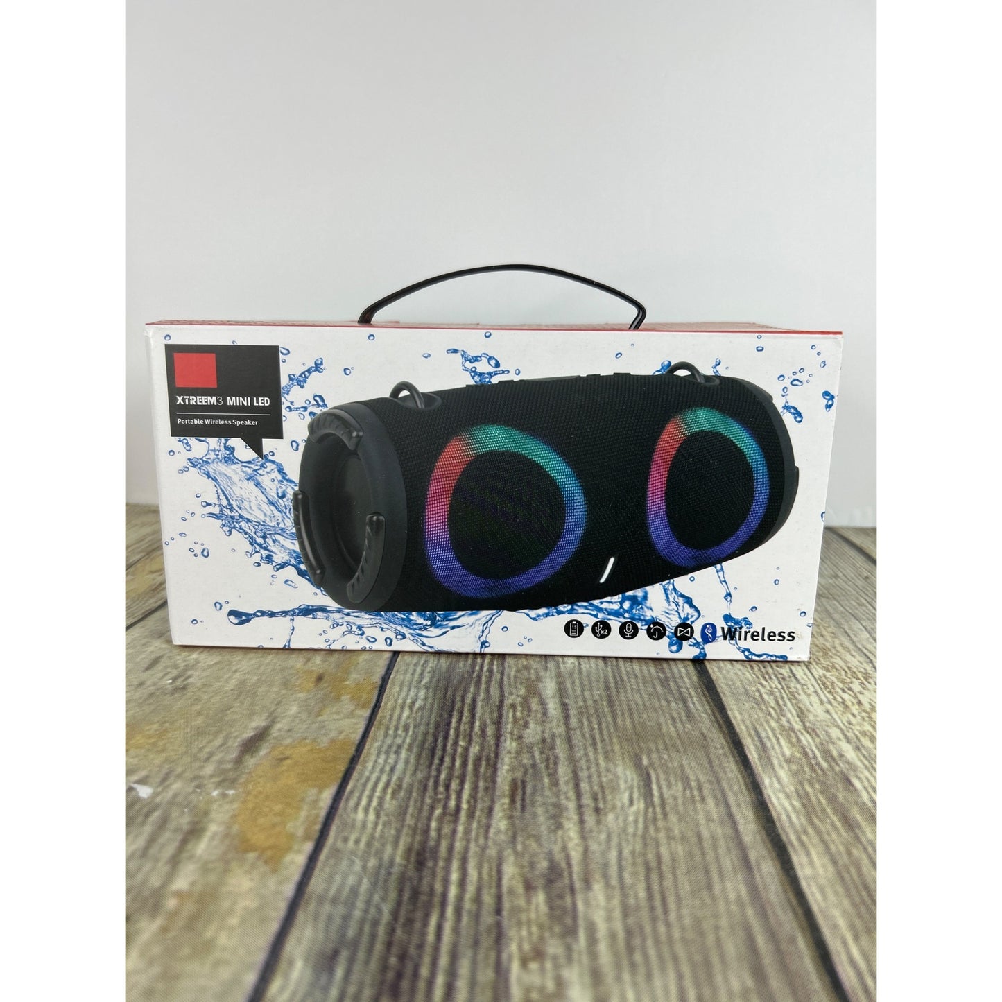 Xtreem3 Mini LED Portable Wireless Speaker With 15 Hours Of Playtime