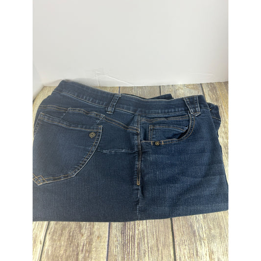 Democracy Womens Dark Wash Denim Shorts Size 16WP