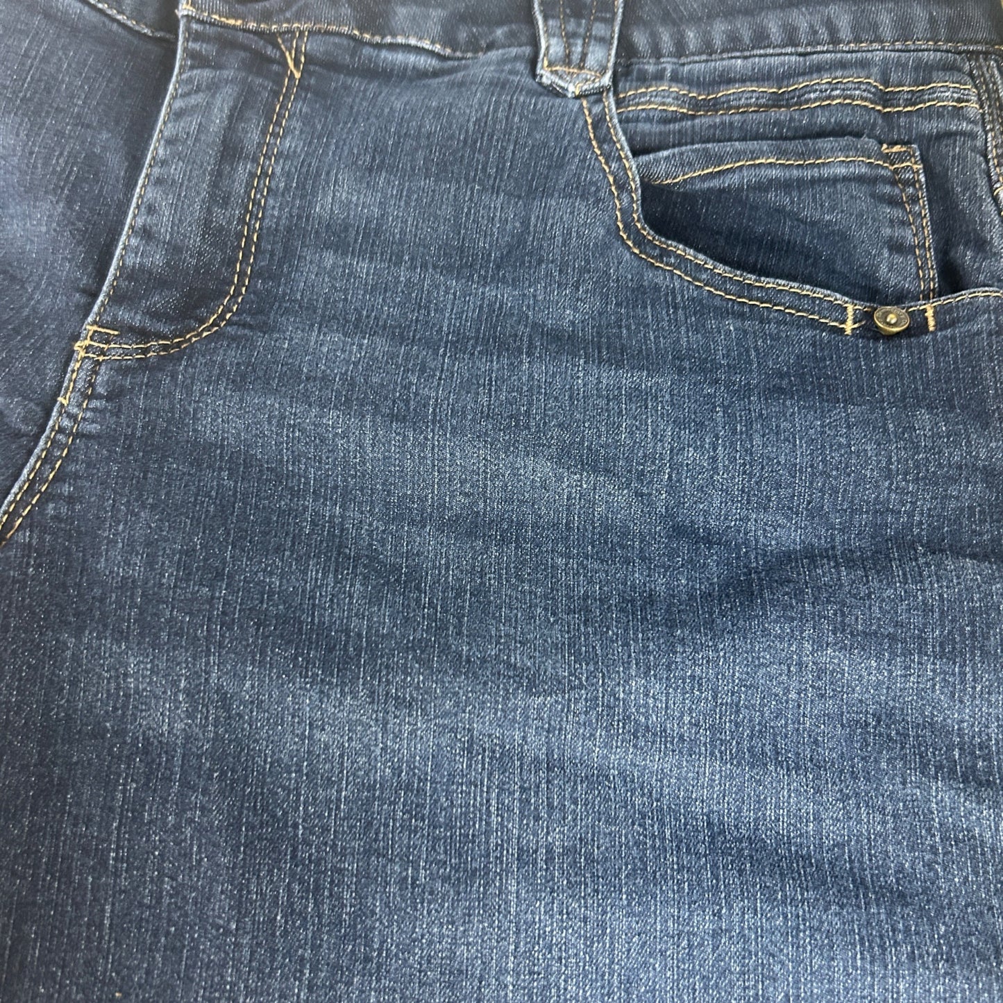 Democracy Womens Dark Wash Denim Shorts Size 16WP