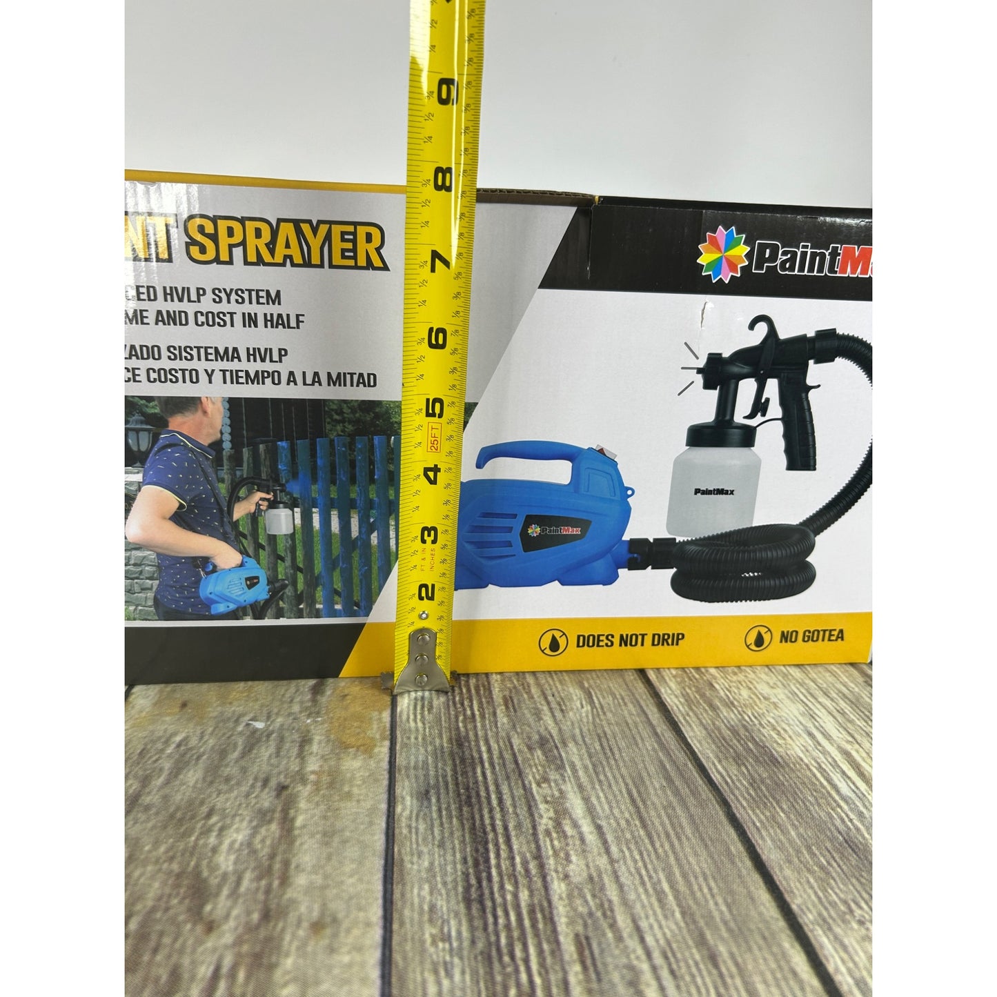 Portable 650W Electric Paint Sprayer Gun With 3 Spray Patterns & 800ml Container