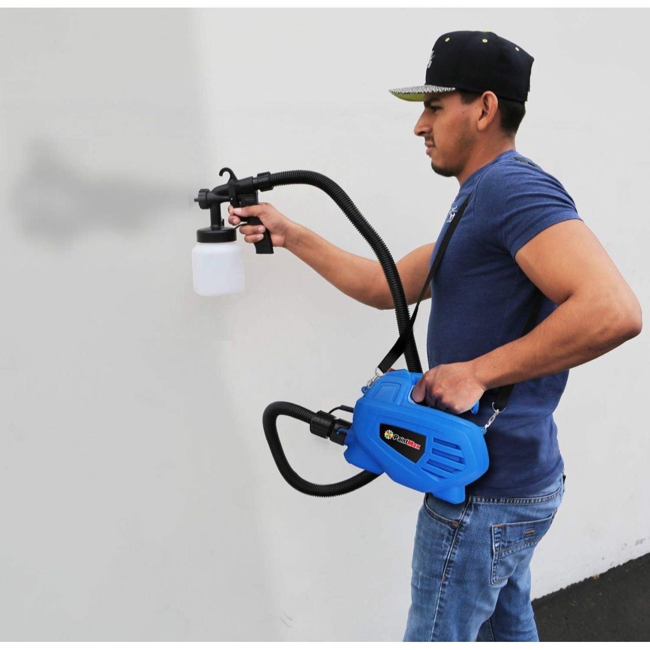 Portable 650W Electric Paint Sprayer Gun With 3 Spray Patterns & 800ml Container
