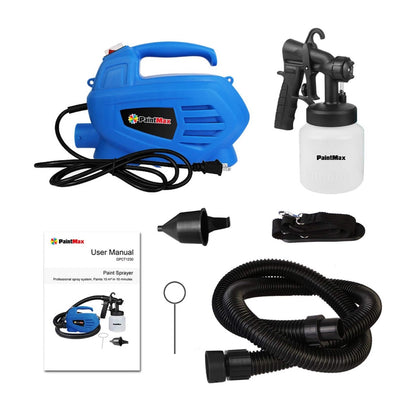 Portable 650W Electric Paint Sprayer Gun With 3 Spray Patterns & 800ml Container