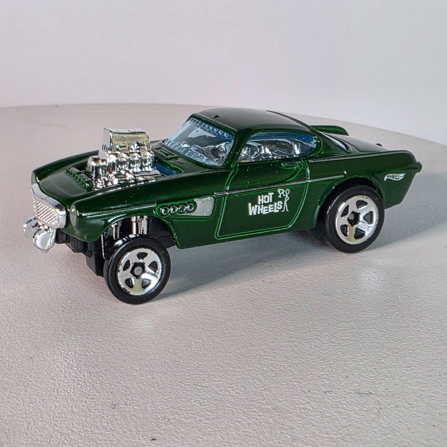 Hot Wheels Volvo Gasser Die-Cast Toy Car - Green & Chrome Collectors Model