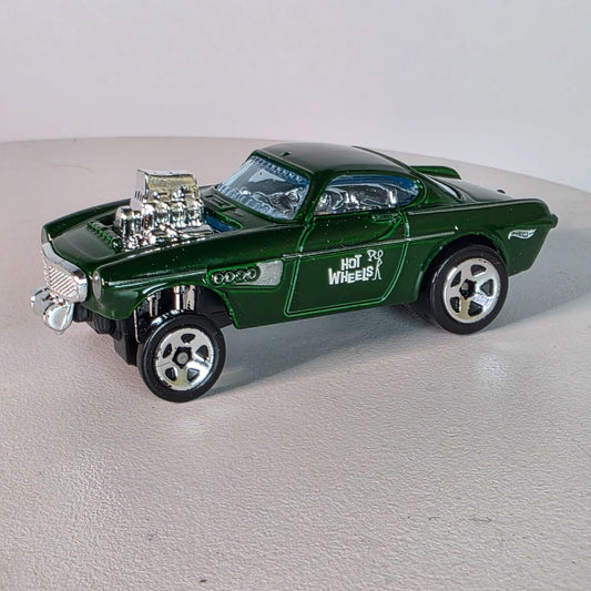 Hot Wheels Volvo Gasser Die-Cast Toy Car - Green & Chrome Collectors Model