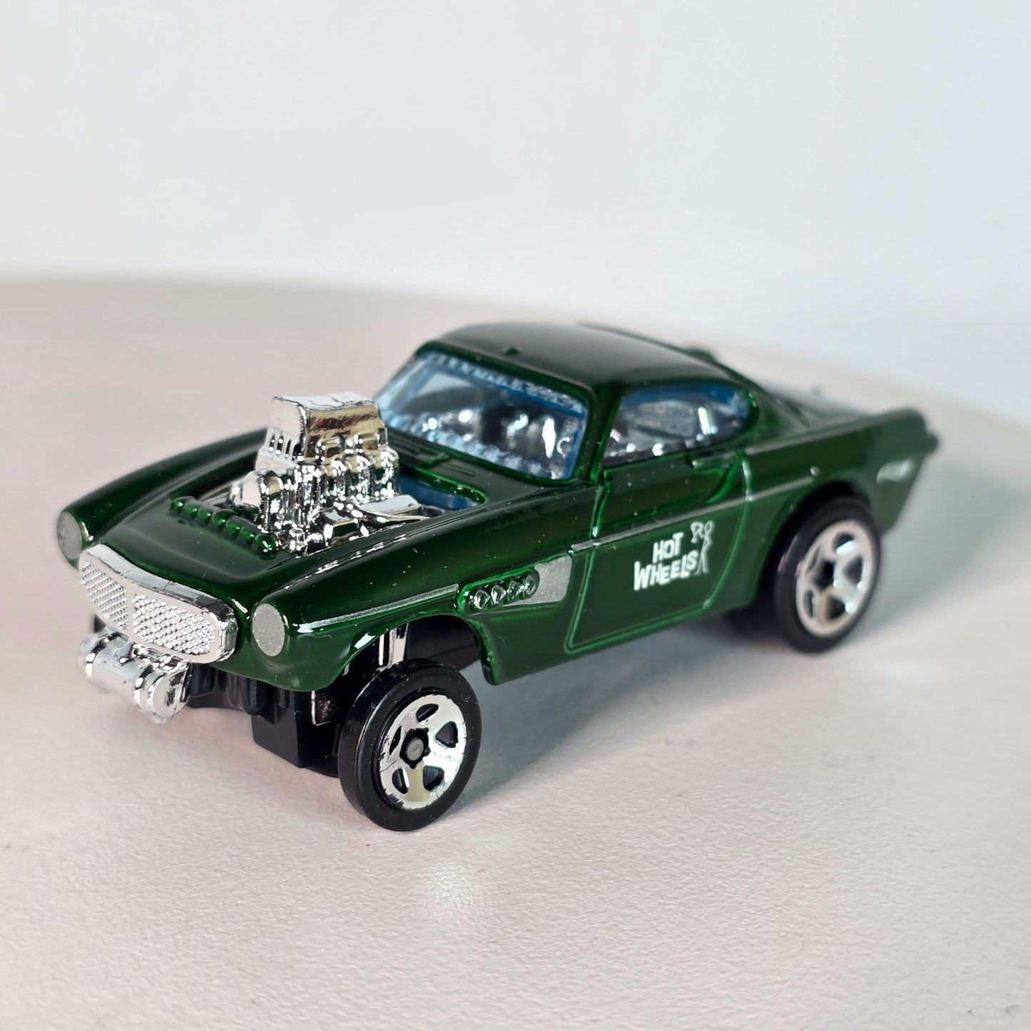 Hot Wheels Volvo Gasser Die-Cast Toy Car - Green & Chrome Collectors Model