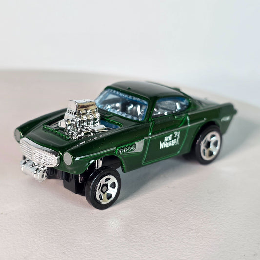 Hot Wheels Volvo Gasser Die-Cast Toy Car - Green & Chrome Collectors Model