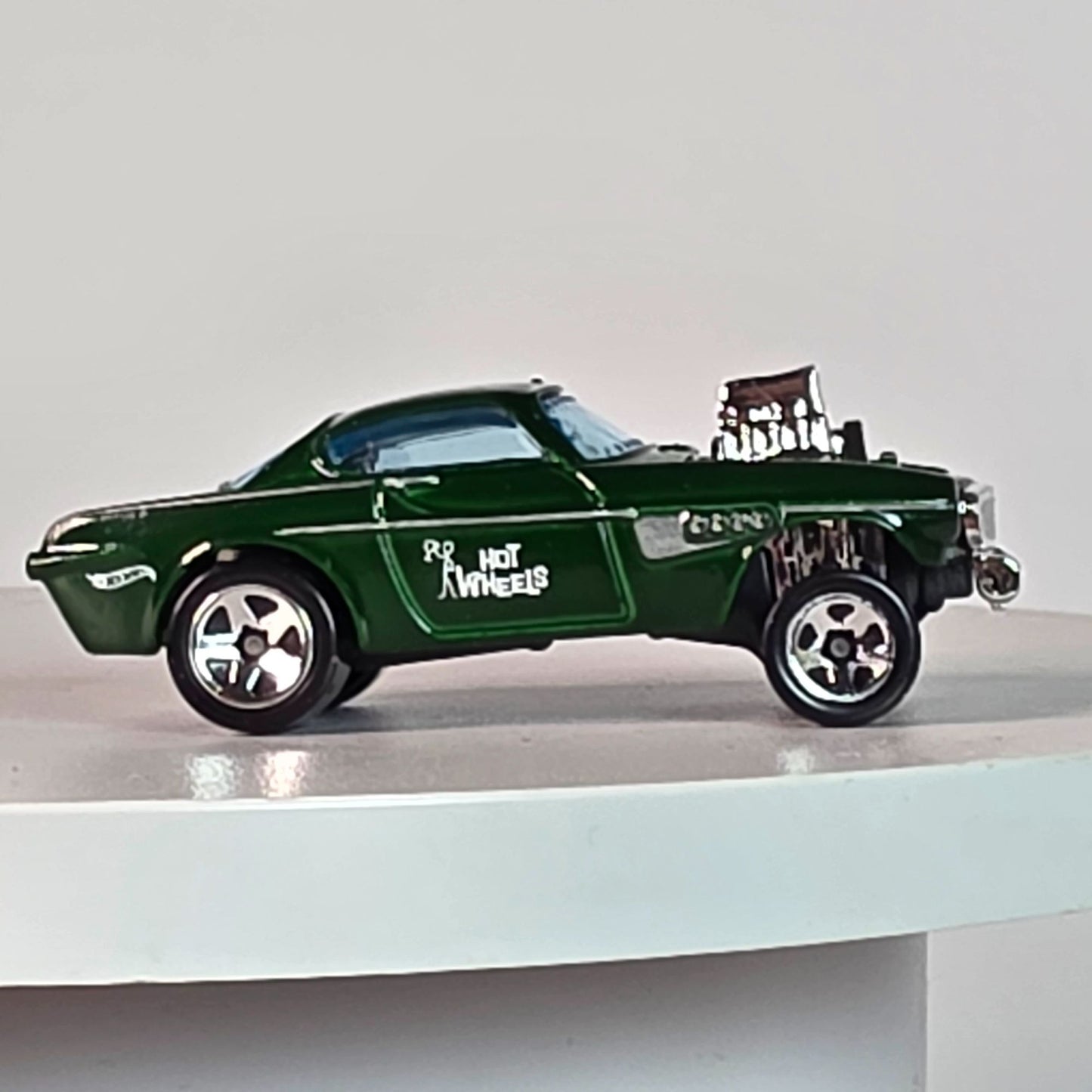 Hot Wheels Volvo Gasser Die-Cast Toy Car - Green & Chrome Collectors Model