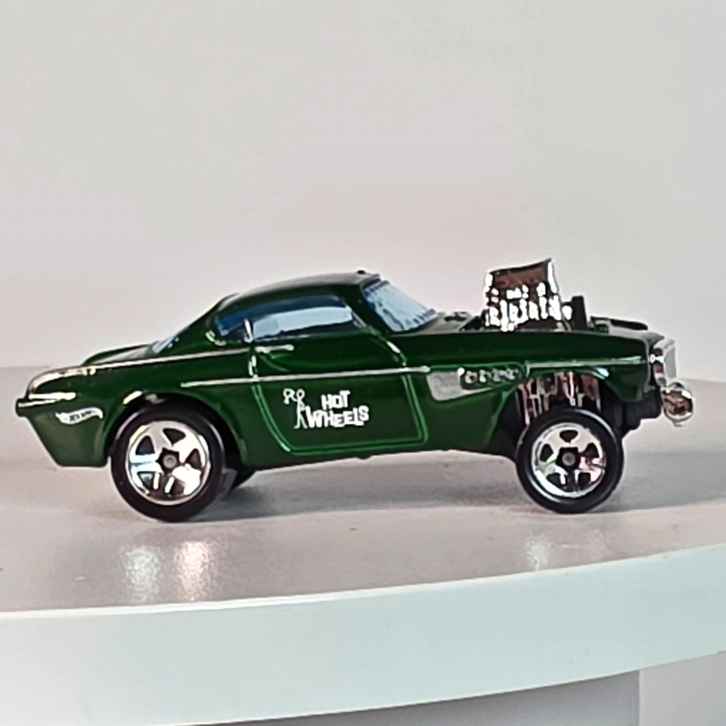 Hot Wheels Volvo Gasser Die-Cast Toy Car - Green & Chrome Collectors Model