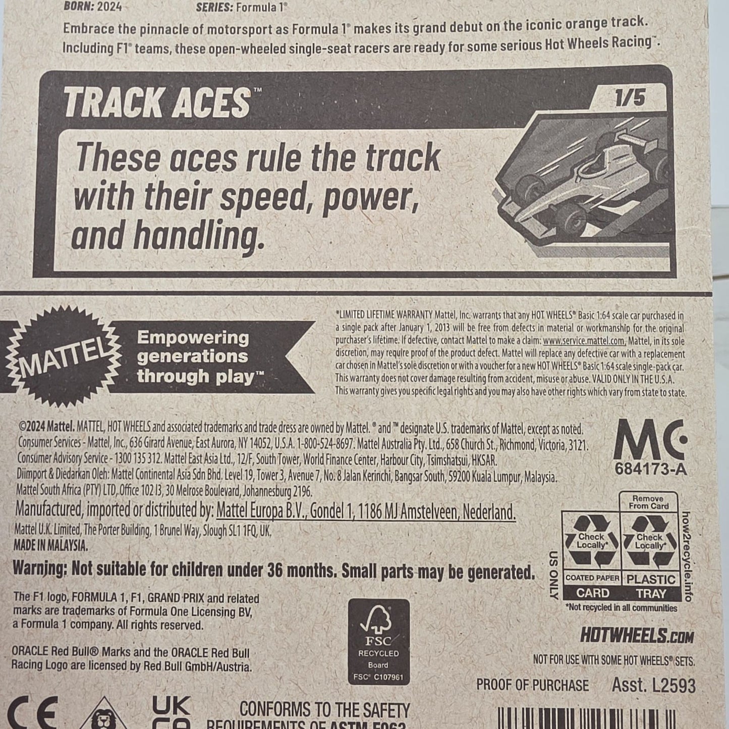 Hot Wheels Formula 1 Oracle Red Bull Racing Die-Cast Car