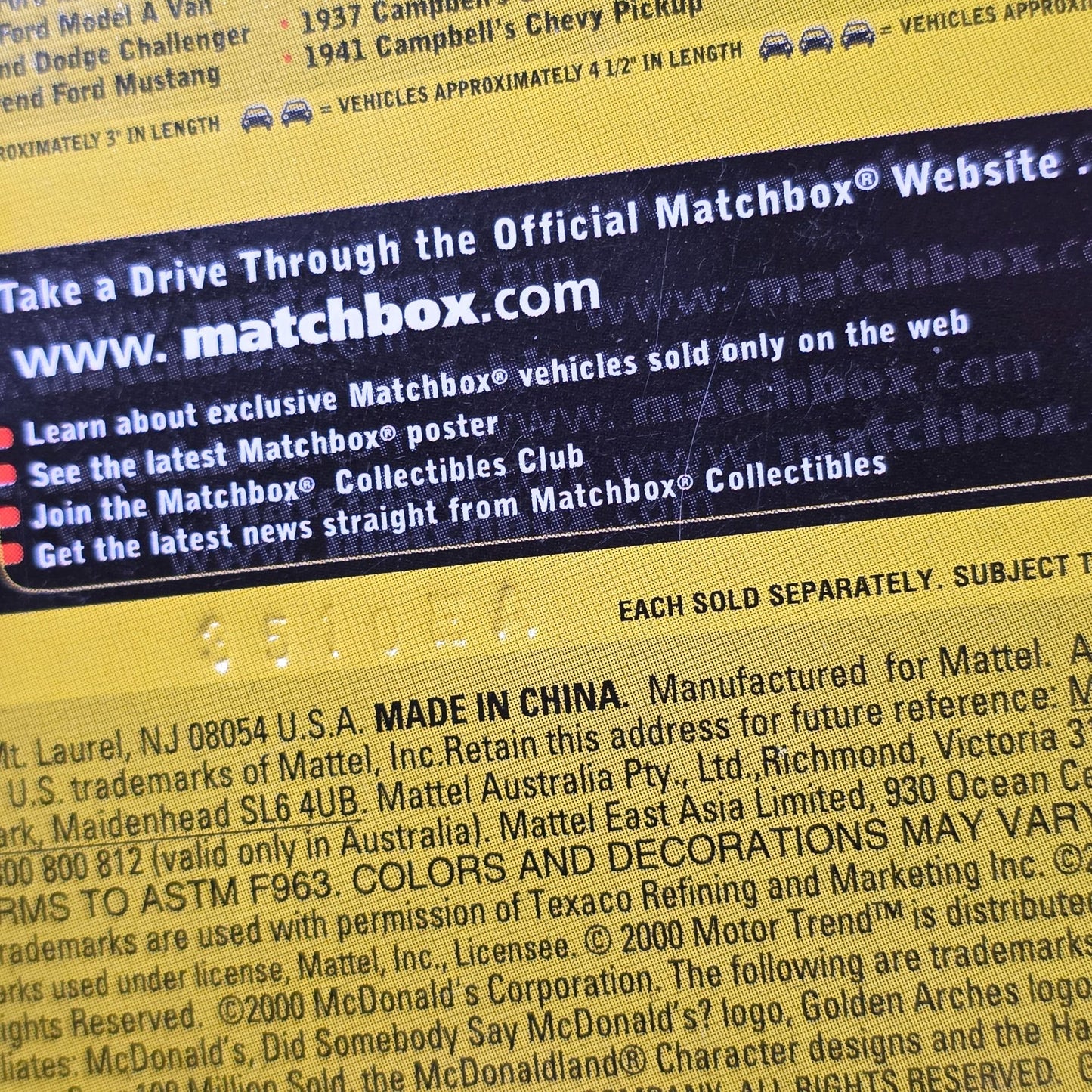 Matchbox Texaco Collectible 1939 Chevy Panel Van Die-Cast Model