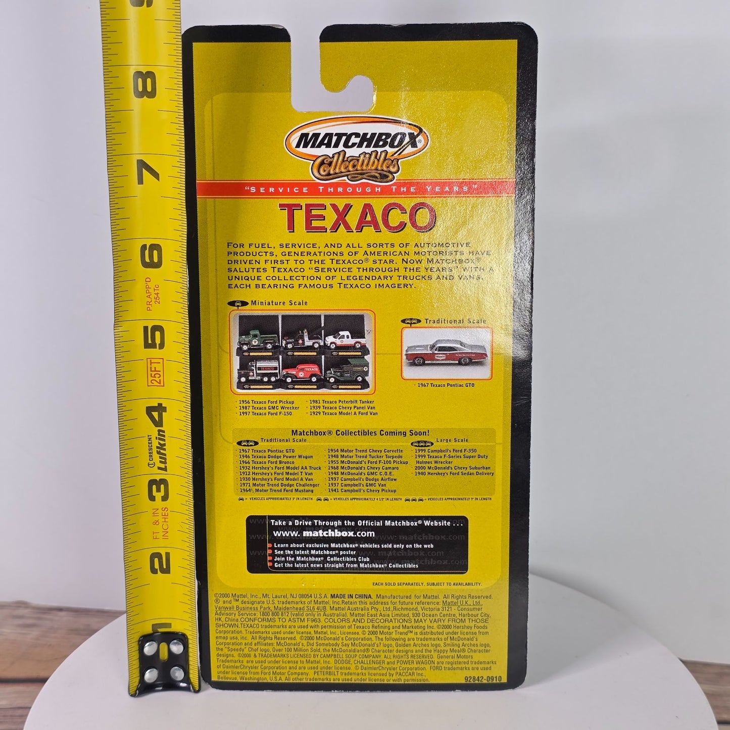 Matchbox Texaco Collectible 1939 Chevy Panel Van Die-Cast Model