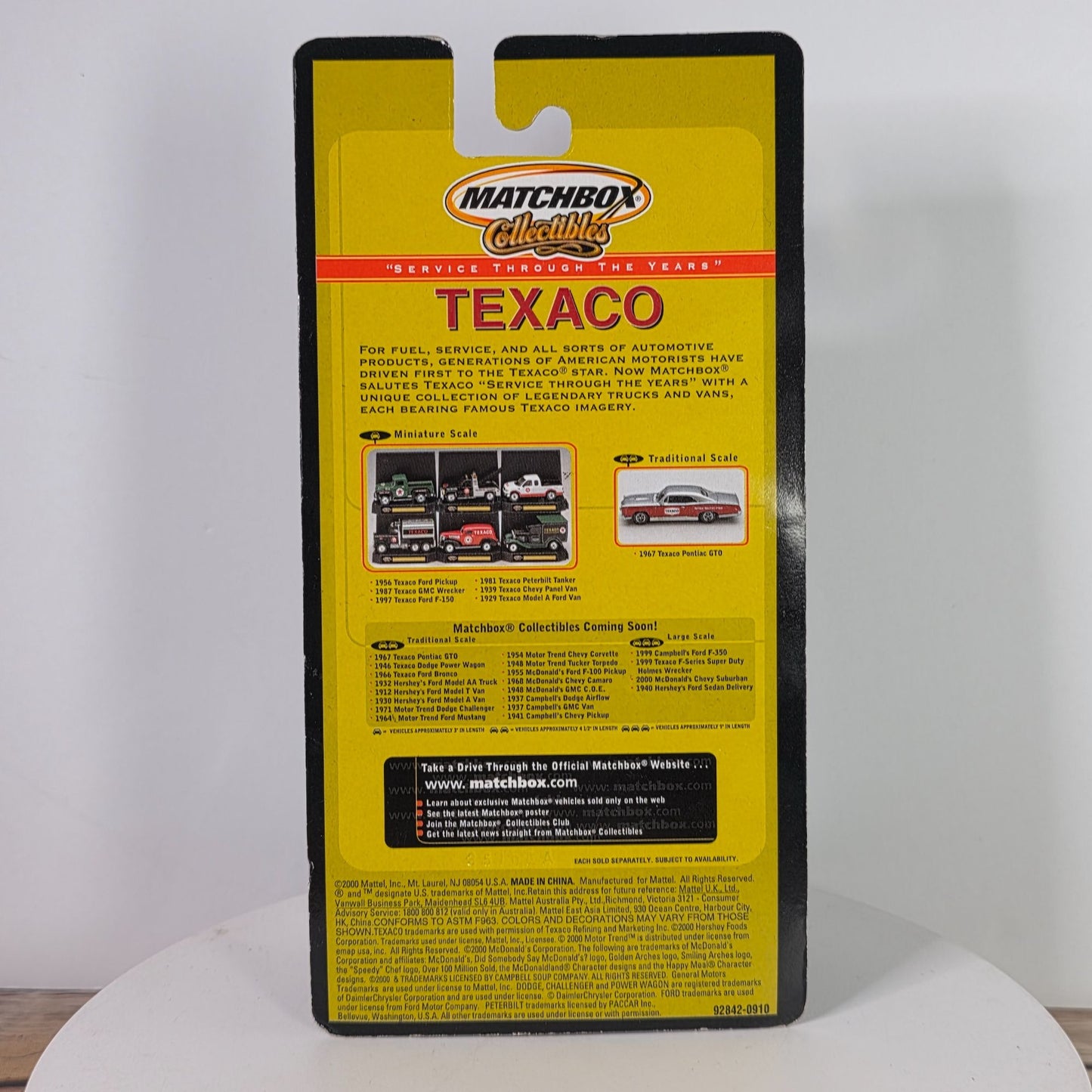 Matchbox Texaco Collectible 1939 Chevy Panel Van Die-Cast Model