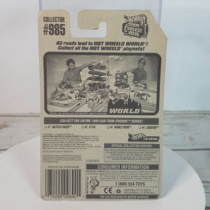 Hot Wheels Mattel Car-Toon Friends Series Saltflat Racer #1 Of 4 Cars Die-Cast Model