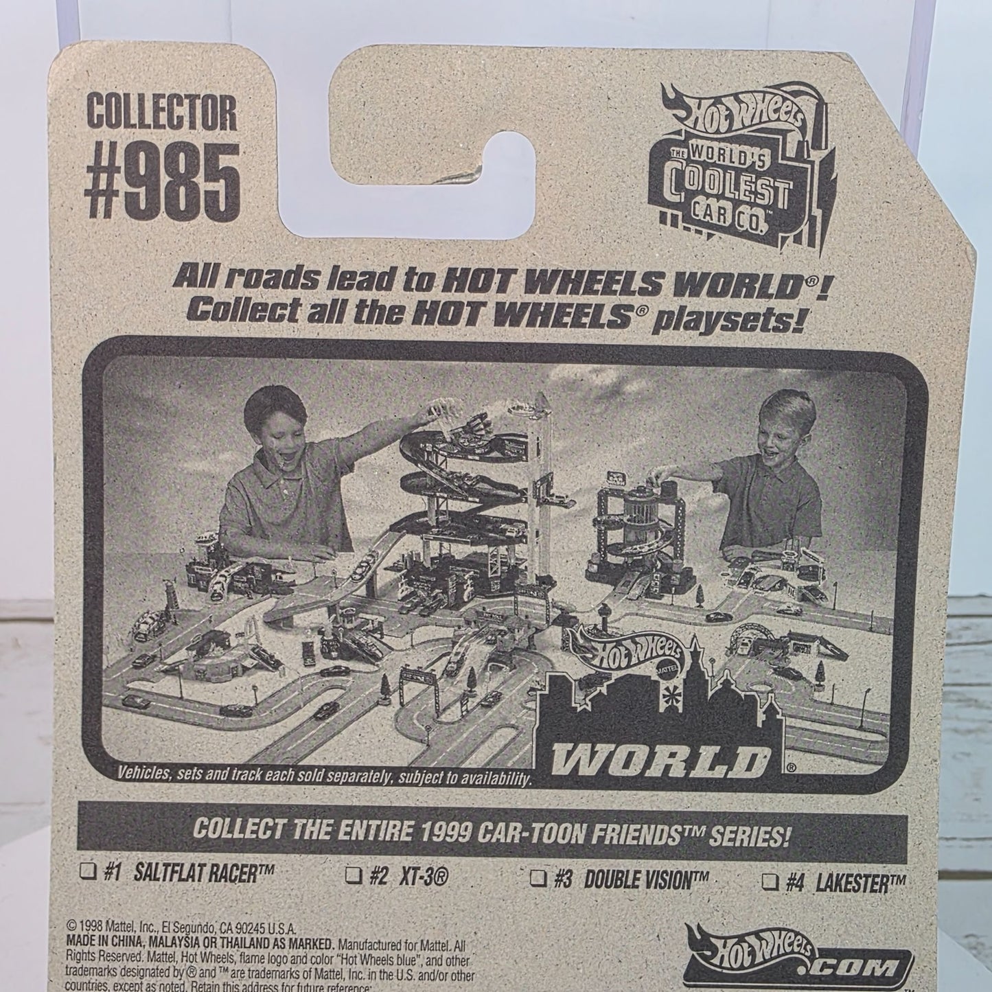 Hot Wheels Mattel Car-Toon Friends Series Saltflat Racer #1 Of 4 Cars Die-Cast Model