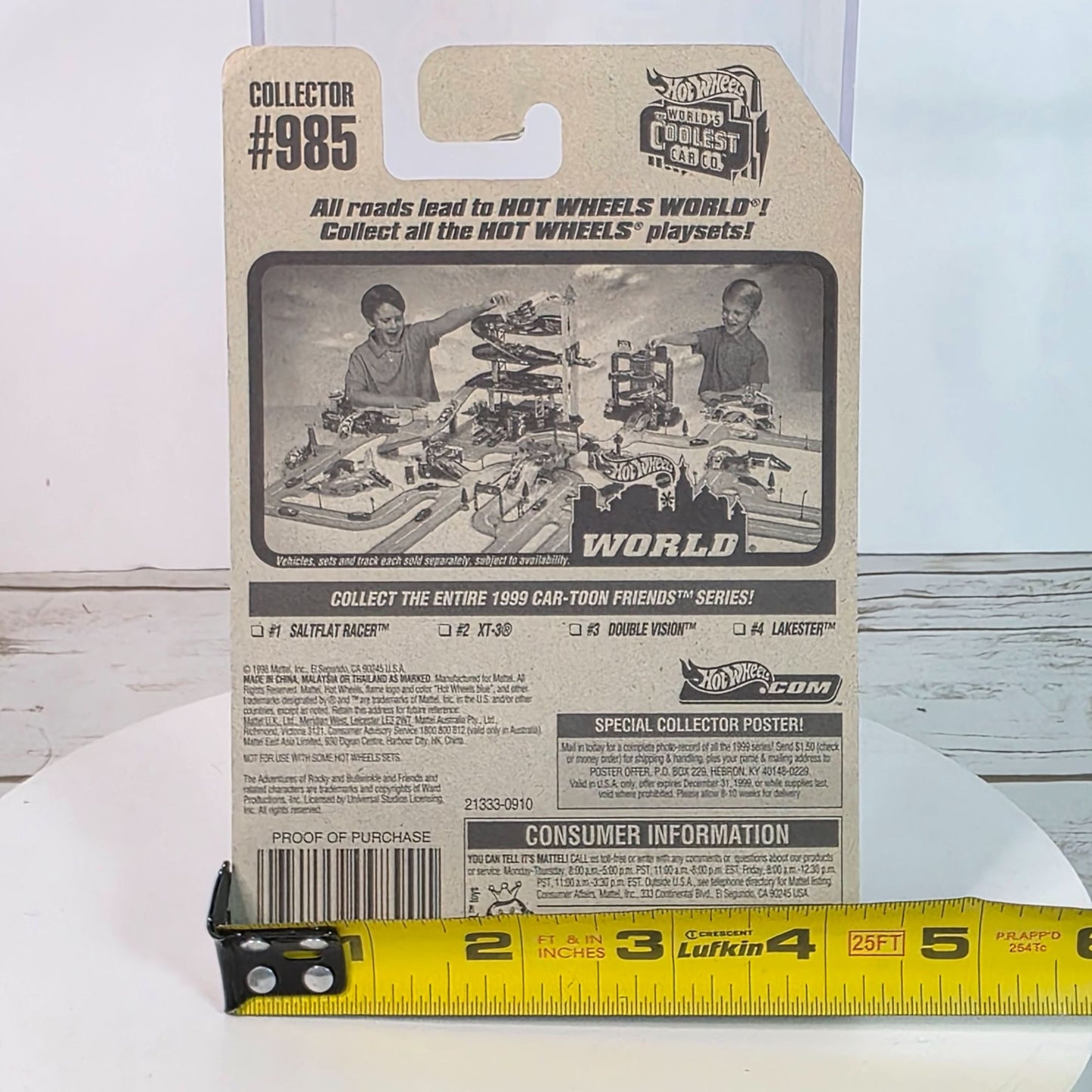 Hot Wheels Mattel Car-Toon Friends Series Saltflat Racer #1 Of 4 Cars Die-Cast Model