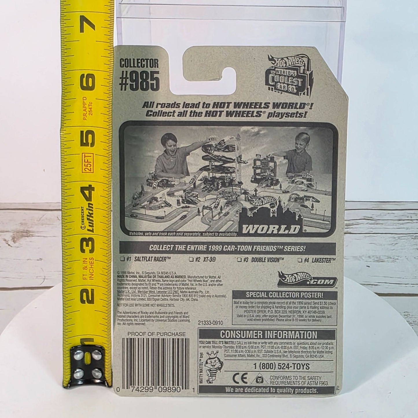 Hot Wheels Mattel Car-Toon Friends Series Saltflat Racer #1 Of 4 Cars Die-Cast Model