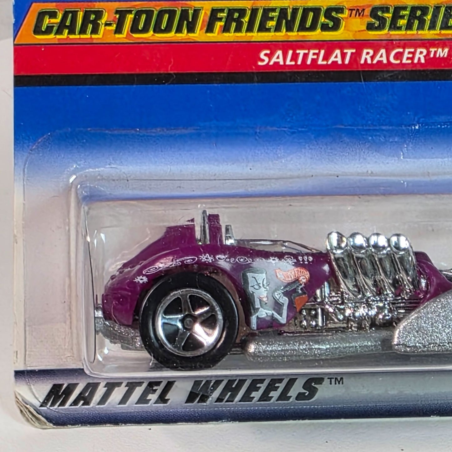 Hot Wheels Mattel Car-Toon Friends Series Saltflat Racer #1 Of 4 Cars Die-Cast Model