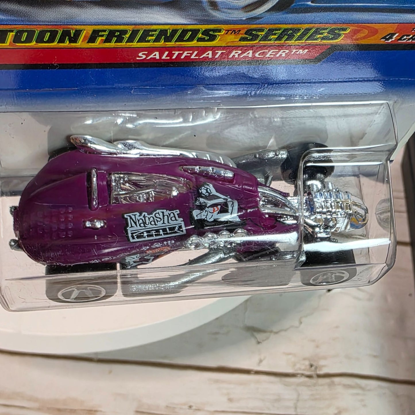 Hot Wheels Mattel Car-Toon Friends Series Saltflat Racer #1 Of 4 Cars Die-Cast Model