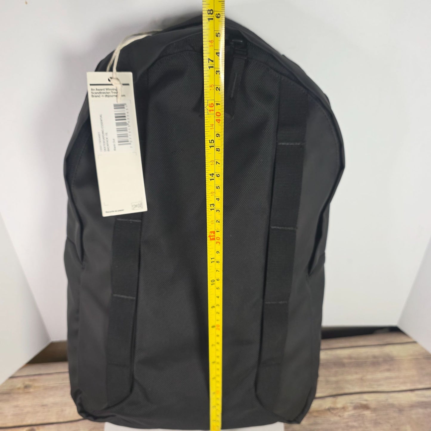 Db Scandinavian Essential 15L Backpack  Black Out  Travel & Urban Use