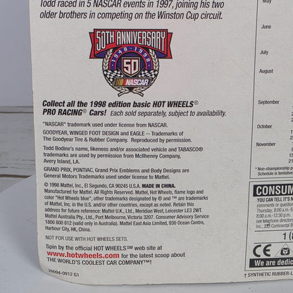 Hot Wheels Pro Racing Collectors Edition Die-Cast Car 1st Edition 1998