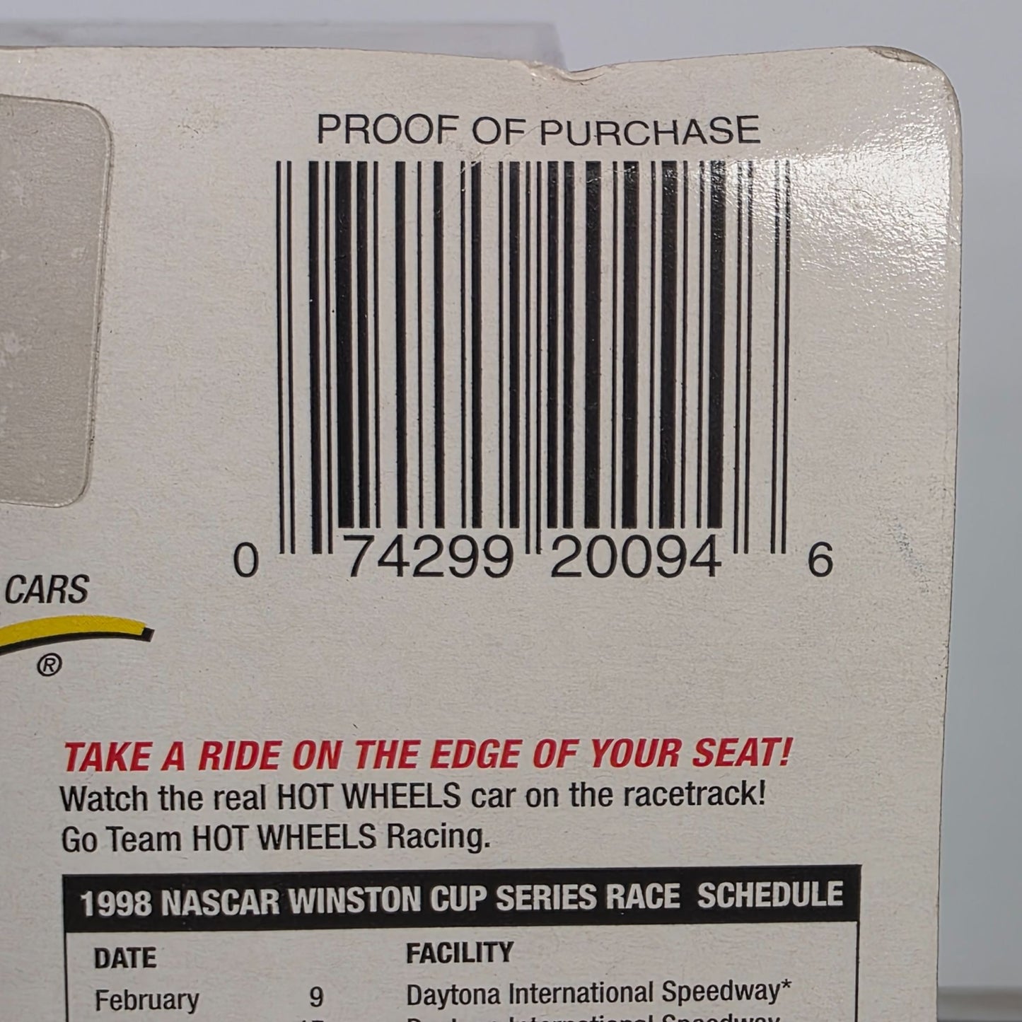 Hot Wheels Pro Racing Collectors Edition Die-Cast Car 1st Edition 1998