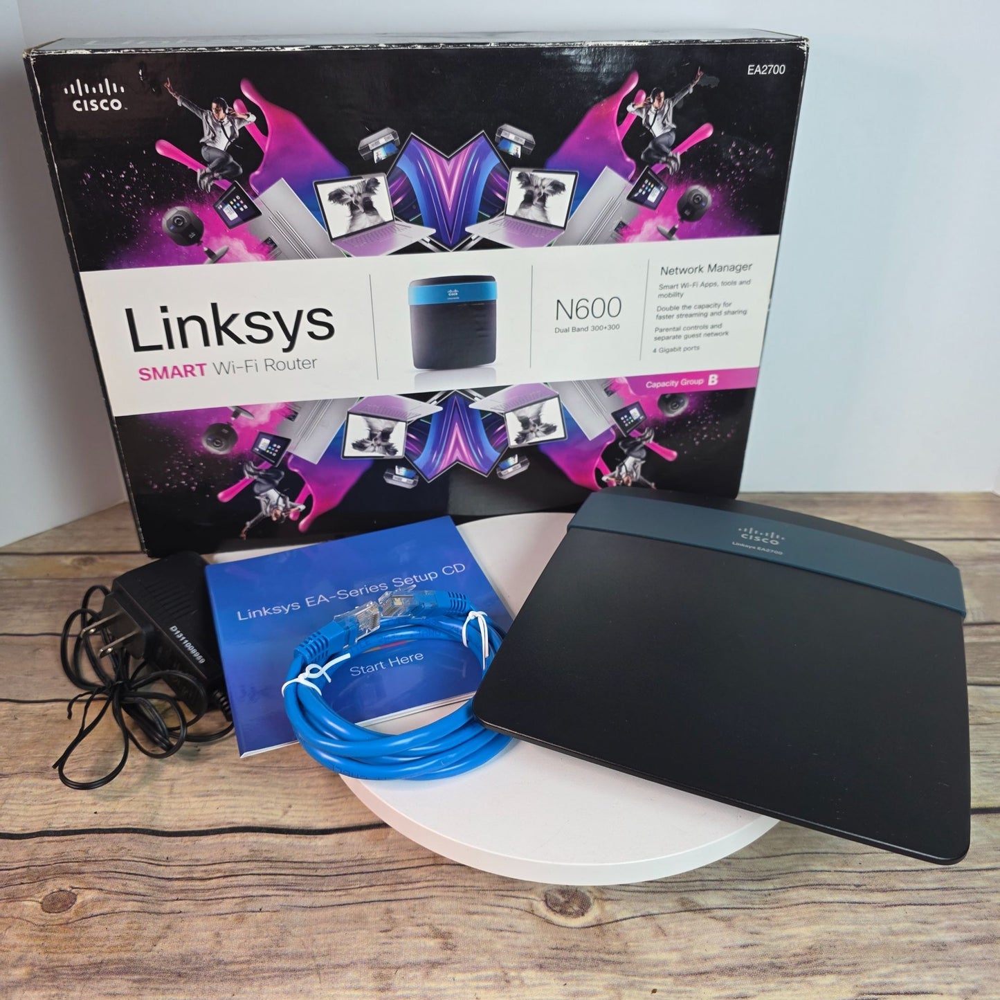 Linksys Smart Wi-Fi Router N600 Dual-Band EA2700
