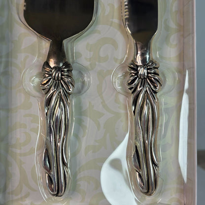 Vintage Ornate Cake & Pastry Serving Set - Knife & Server