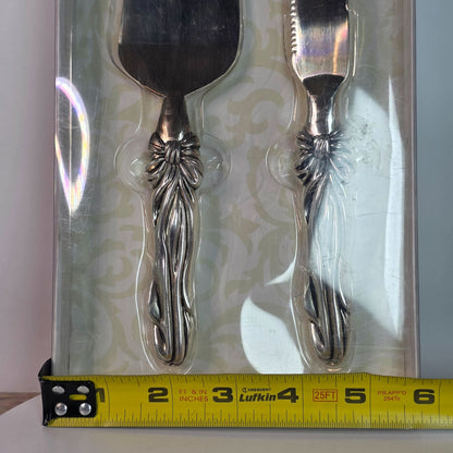 Vintage Ornate Cake & Pastry Serving Set - Knife & Server