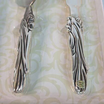 Vintage Ornate Cake & Pastry Serving Set - Knife & Server